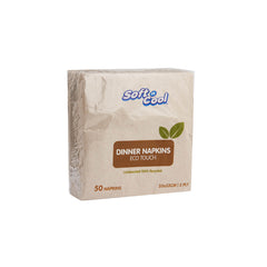 Soft n Cool Paper Folded Brown Napkin 33 X 33 cm