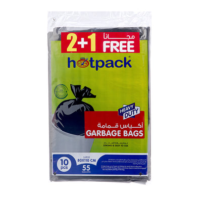 Offer Pack Garbage Bag  80 x 110 cm 10 Pieces x 3 Packet - hotpackwebstore.com