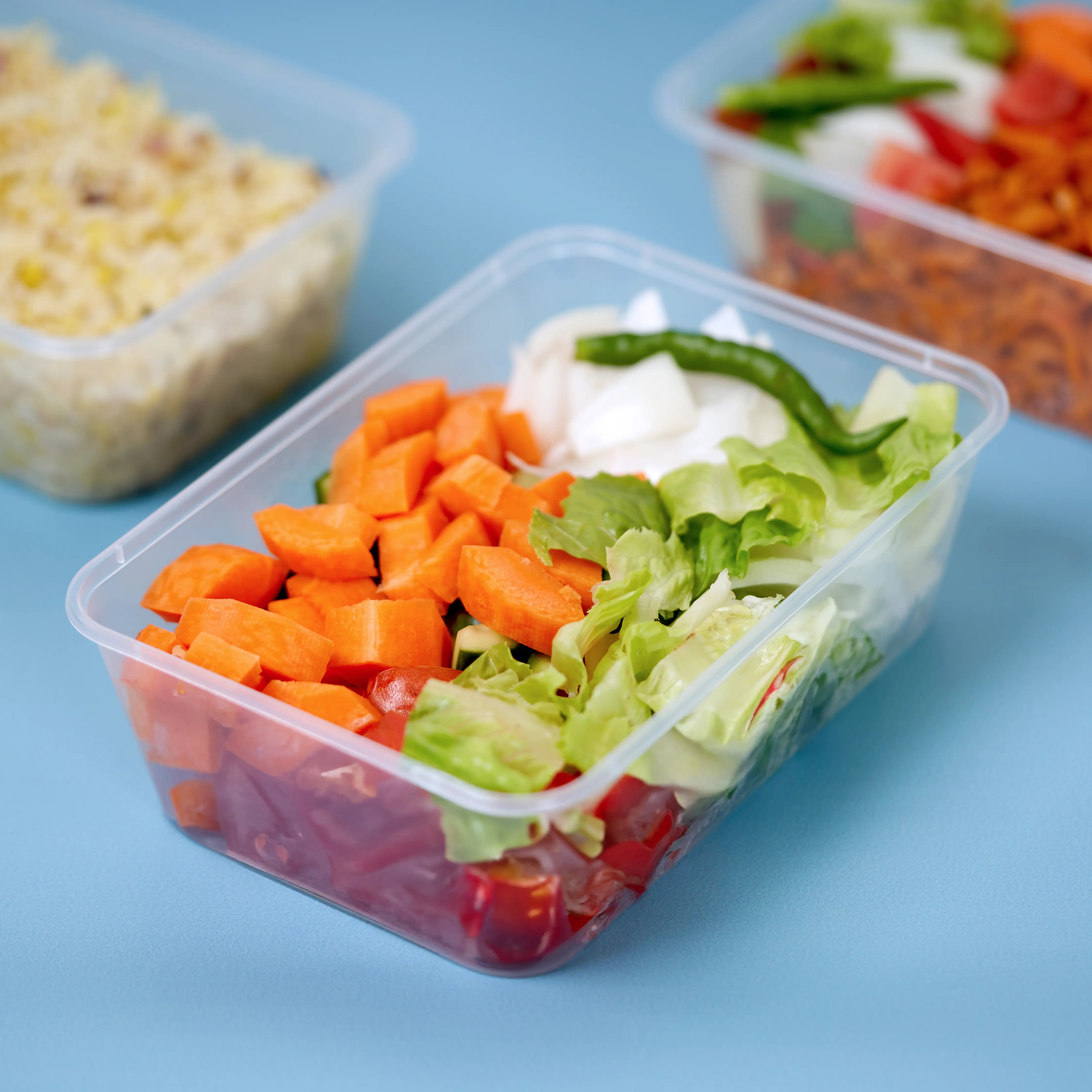 Microwaveable Twin Pack Container 750 ml With Lid 10 Pieces