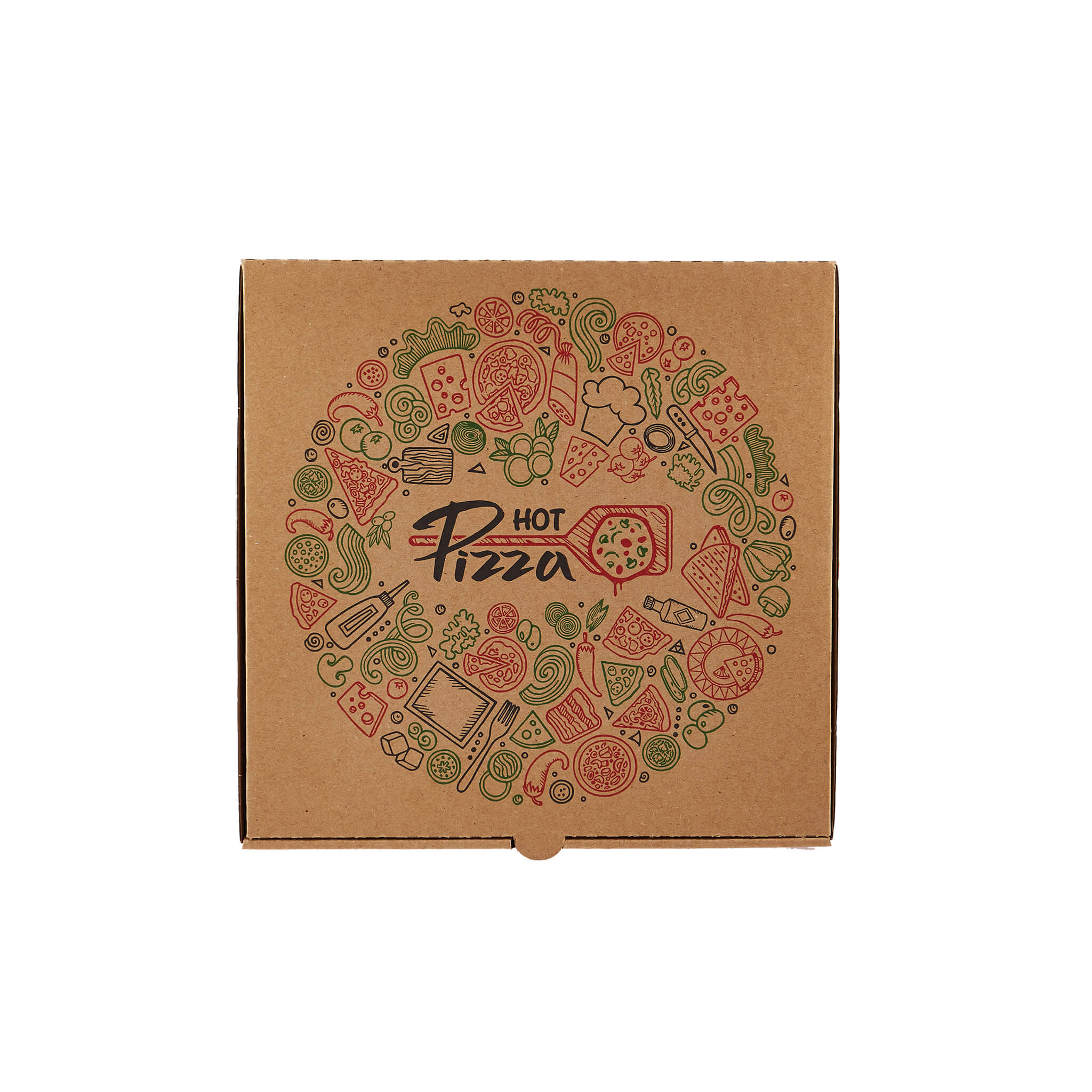 Printed Pizza Box 100 Pieces - hotpackwebstore.com