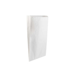 Pinch Flat Bottom Bags White Paper Bag - hotpackwebstore.com