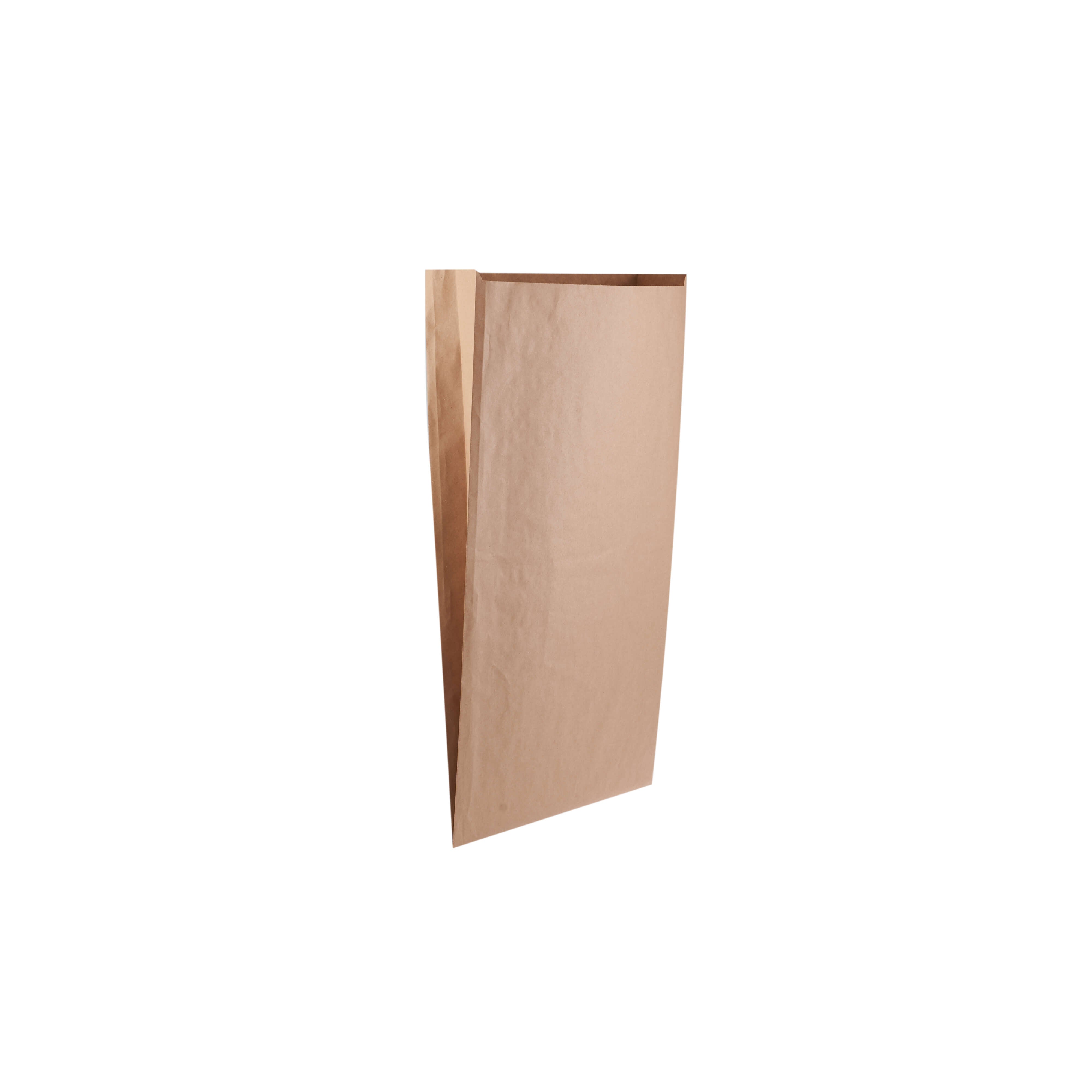350x90x650 mm Brown Pinch or Flat Bottom Kraft Paper Bags - Hotpack Global