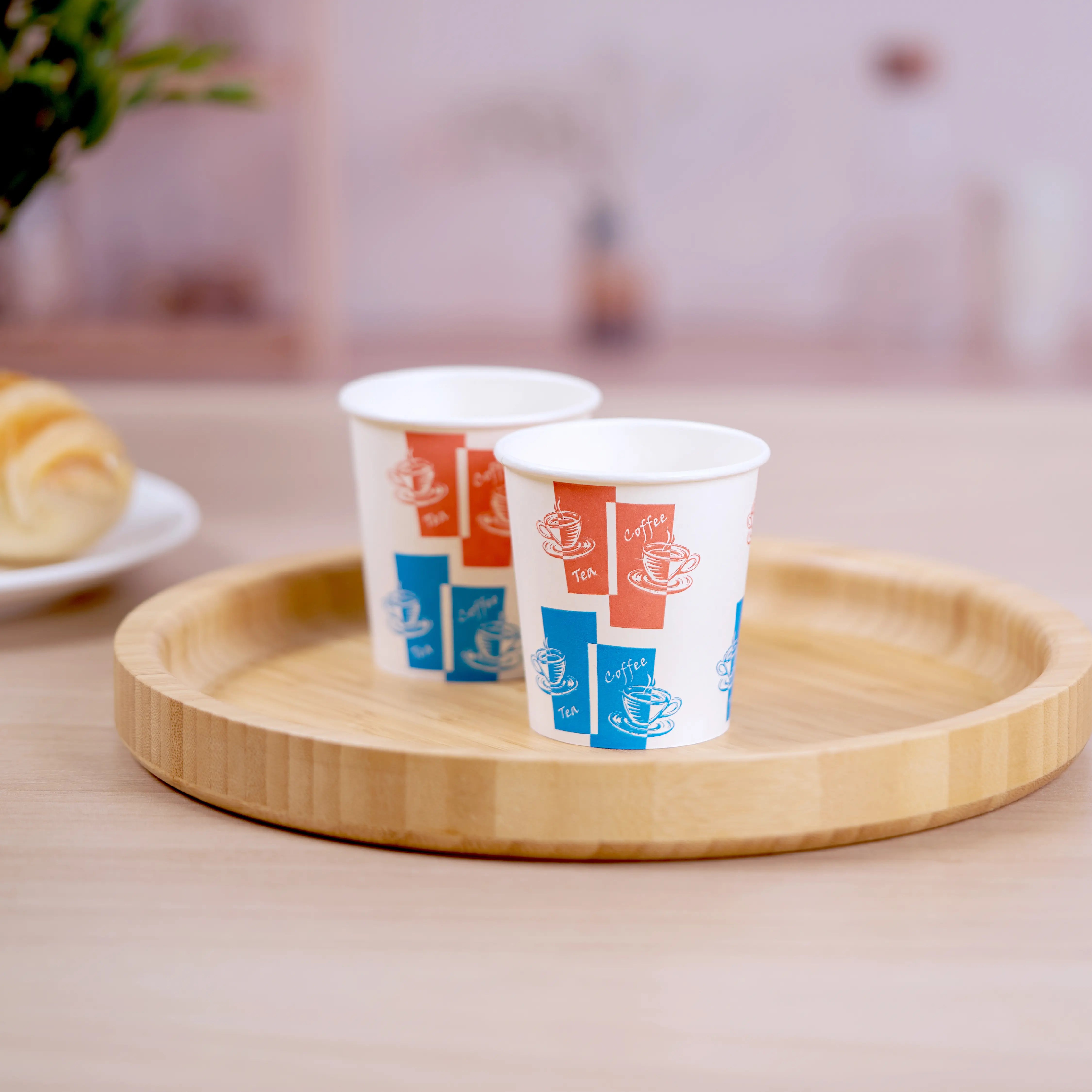 Printed Single Wall Paper Cups 6 Oz