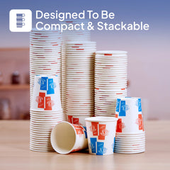 Printed Single Wall Paper Cups 6 Oz