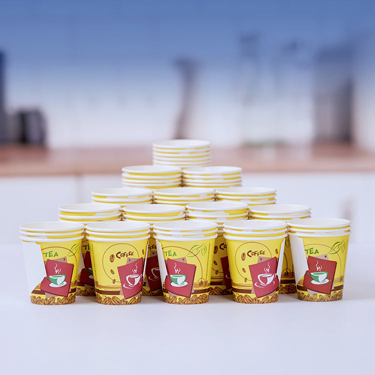 7 Oz Printed Single Wall Paper Cups with Handle – hotpackwebstore.com