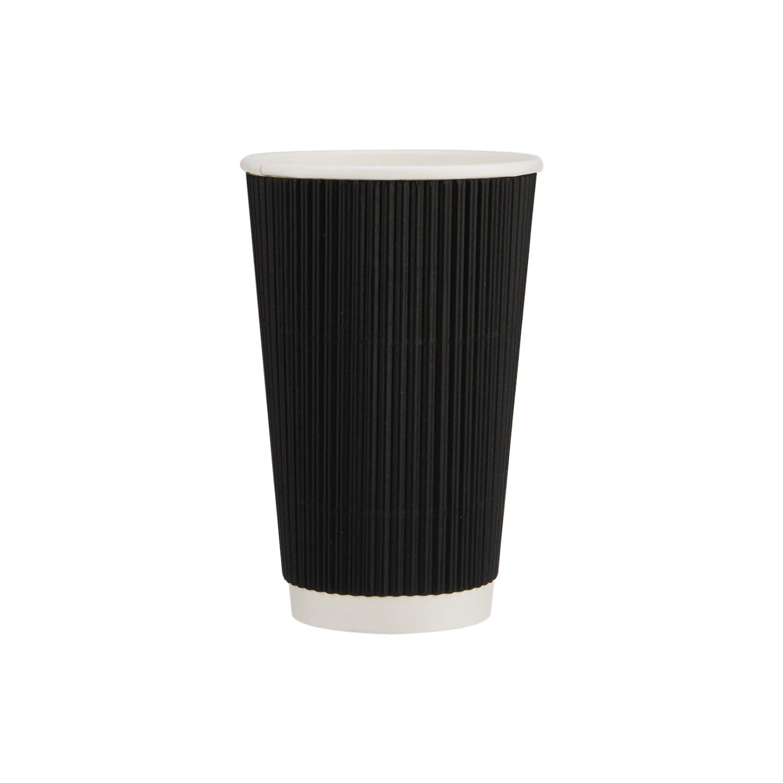 Black Ripple Paper Cups - hotpackwebstore.com