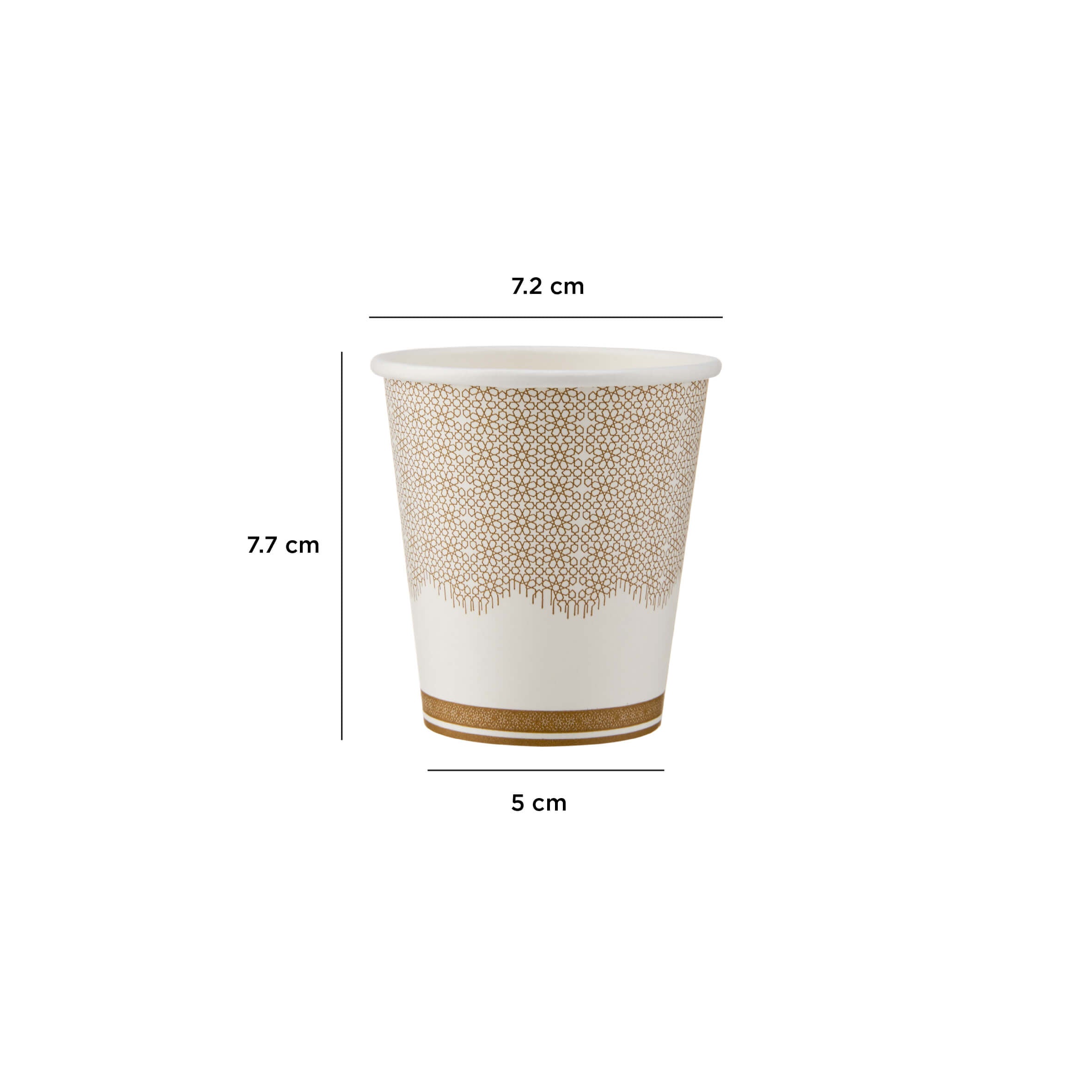 Arabic Design Printed White Paper Cup - hotpackwebstore.com