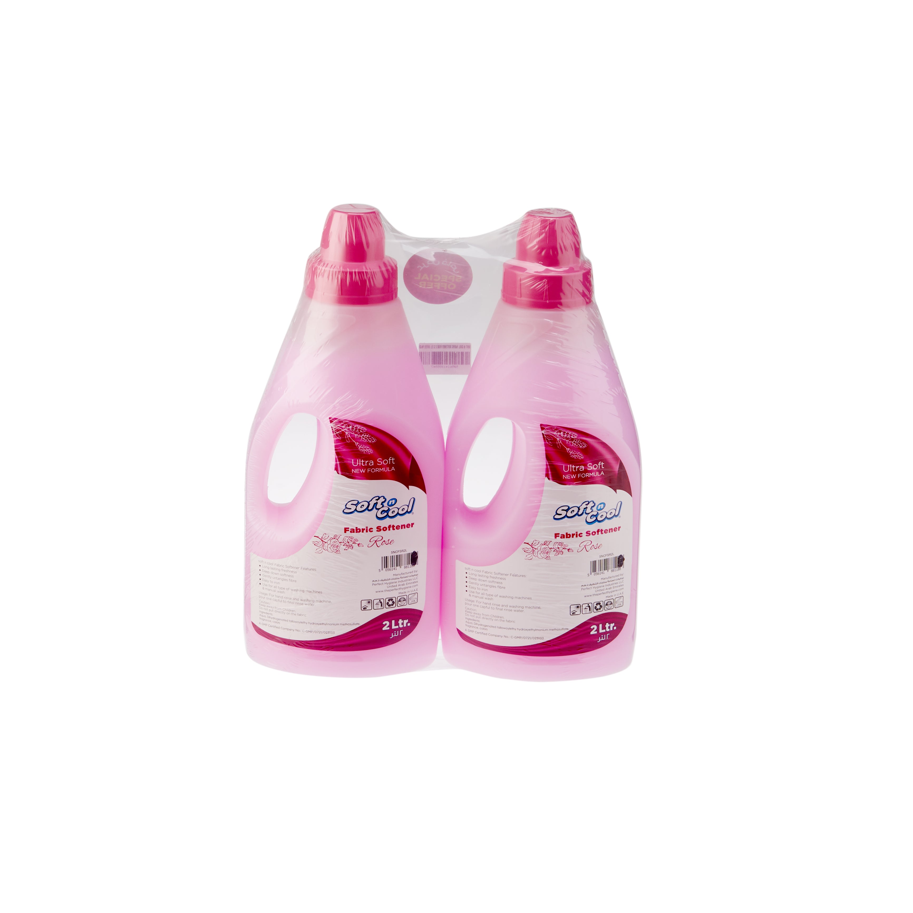 Rose Fabric Softner 2x2 Litres Laundry detergent - Hotpack Global