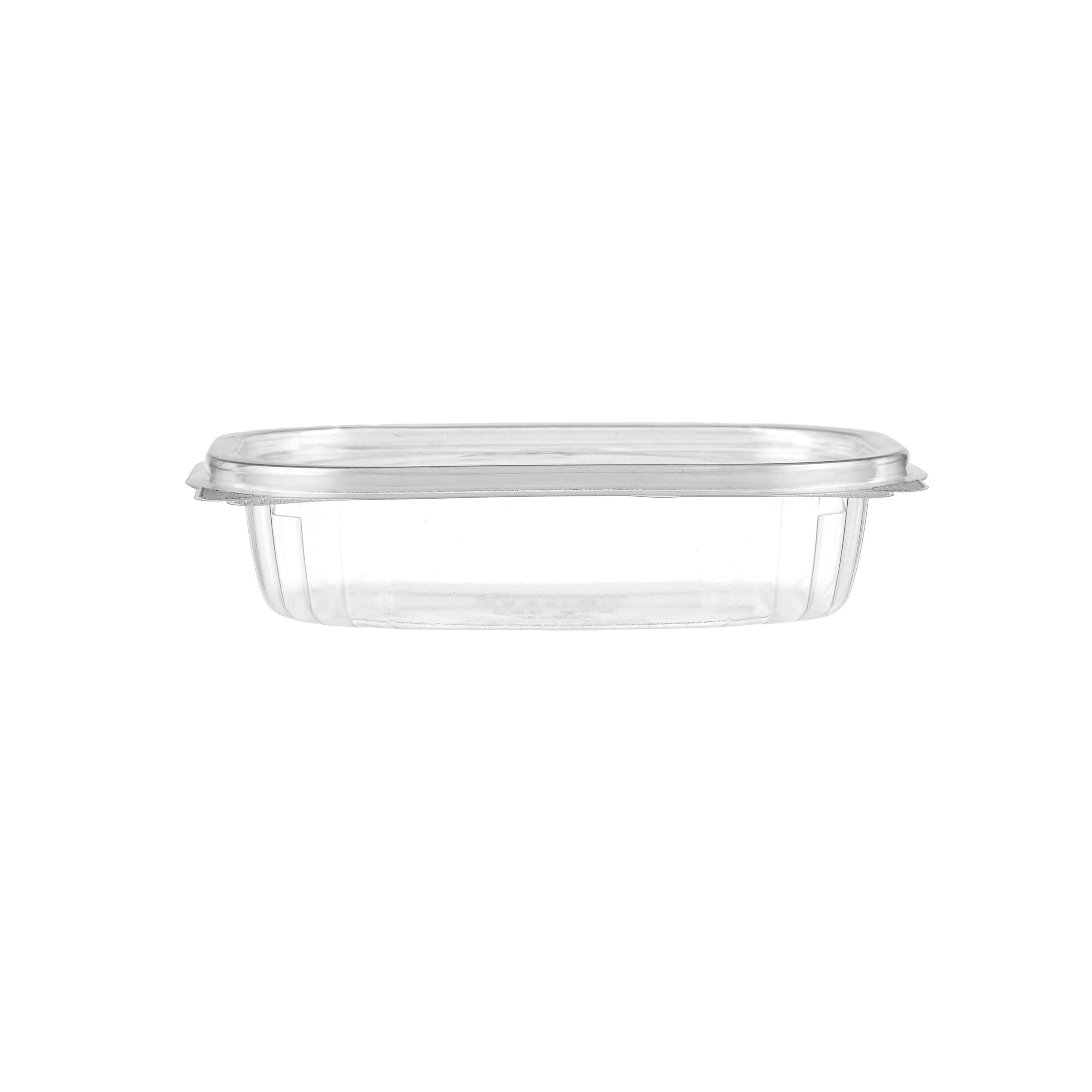 Clear Pet Hinged Oval Container - hotpackwebstore.com