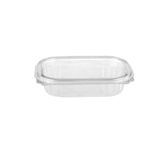Clear Pet Hinged Oval Container - hotpackwebstore.com