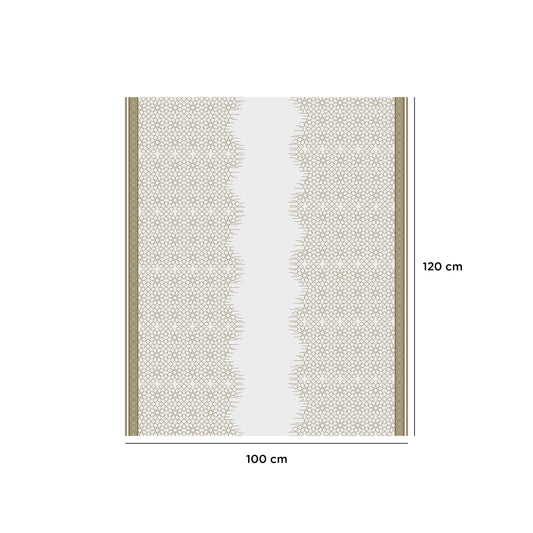 Arabic Pattern Printed White Luxury Sofra Twin Pack - hotpackwebstore.com