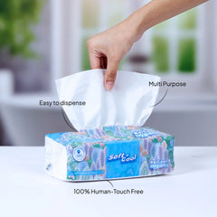 Soft n Cool Facial Tissue Nylon Pack 200 Sheets x 2 ply