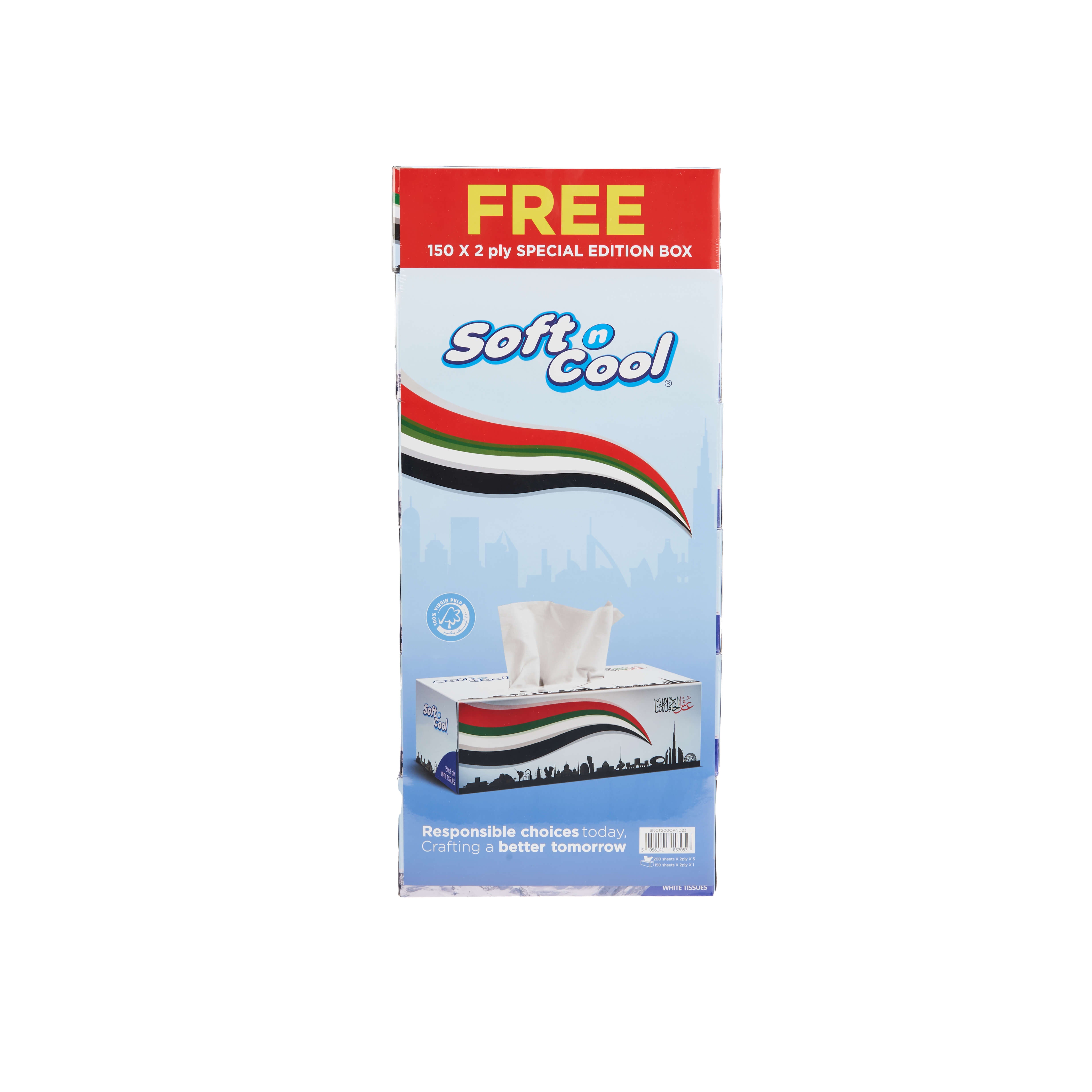 Soft n Cool UAE National Day special edition Facial Tissue - Hotpack Global
