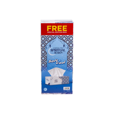 Soft n Cool 200 Sheets X 2 Ply 5 Boxes + 1 Box Free Ramadan Theme Facial Tissue