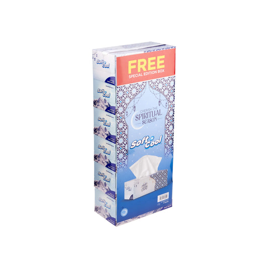 Soft n Cool 200 Sheets X 2 Ply 5 Boxes + 1 Box Free Ramadan theme Facial Tissue - hotpackwebstore.com