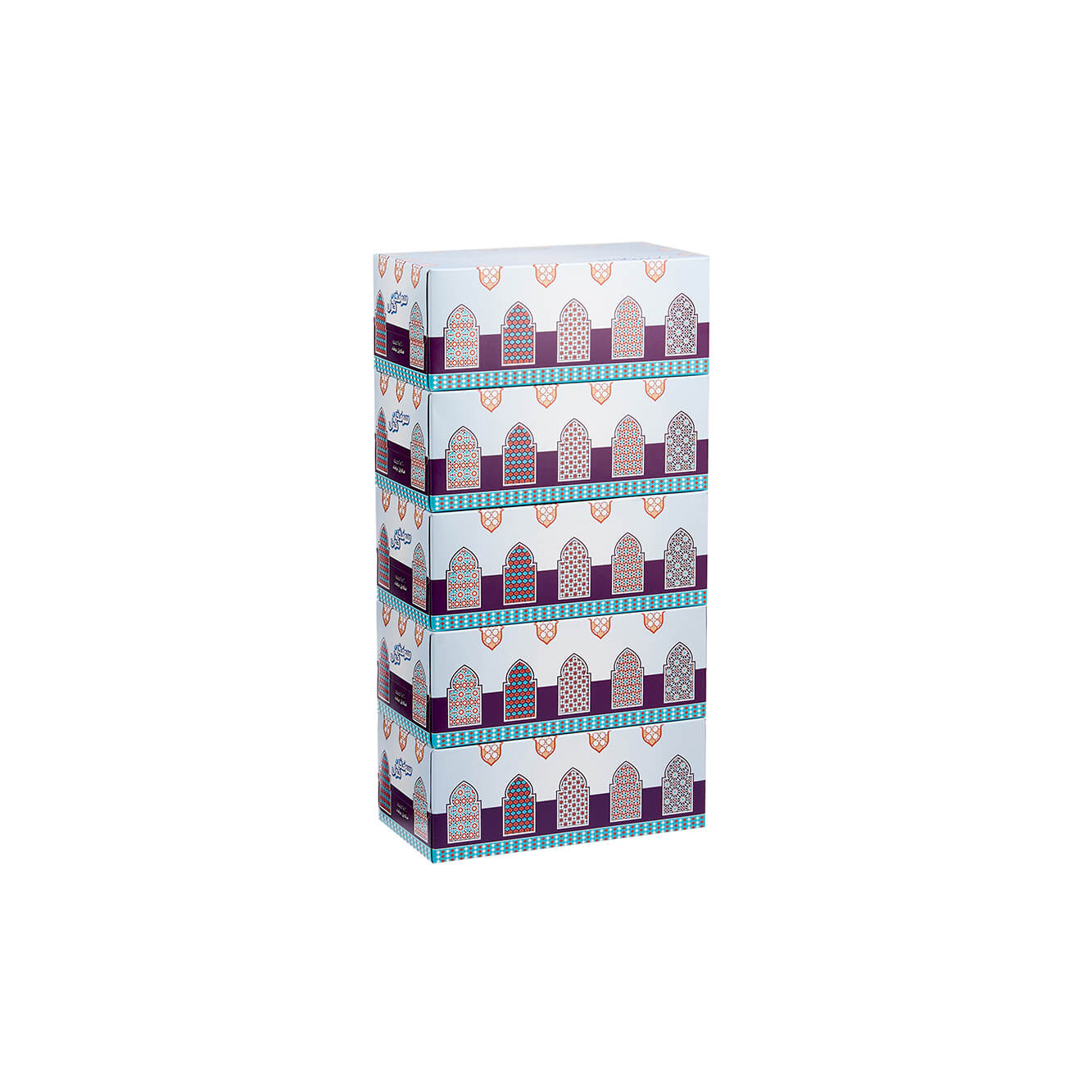 30 Boxes Soft n Cool Arabic Theme  Facial Tissue 200 Sheets x 2Ply - hotpackwebstore.com