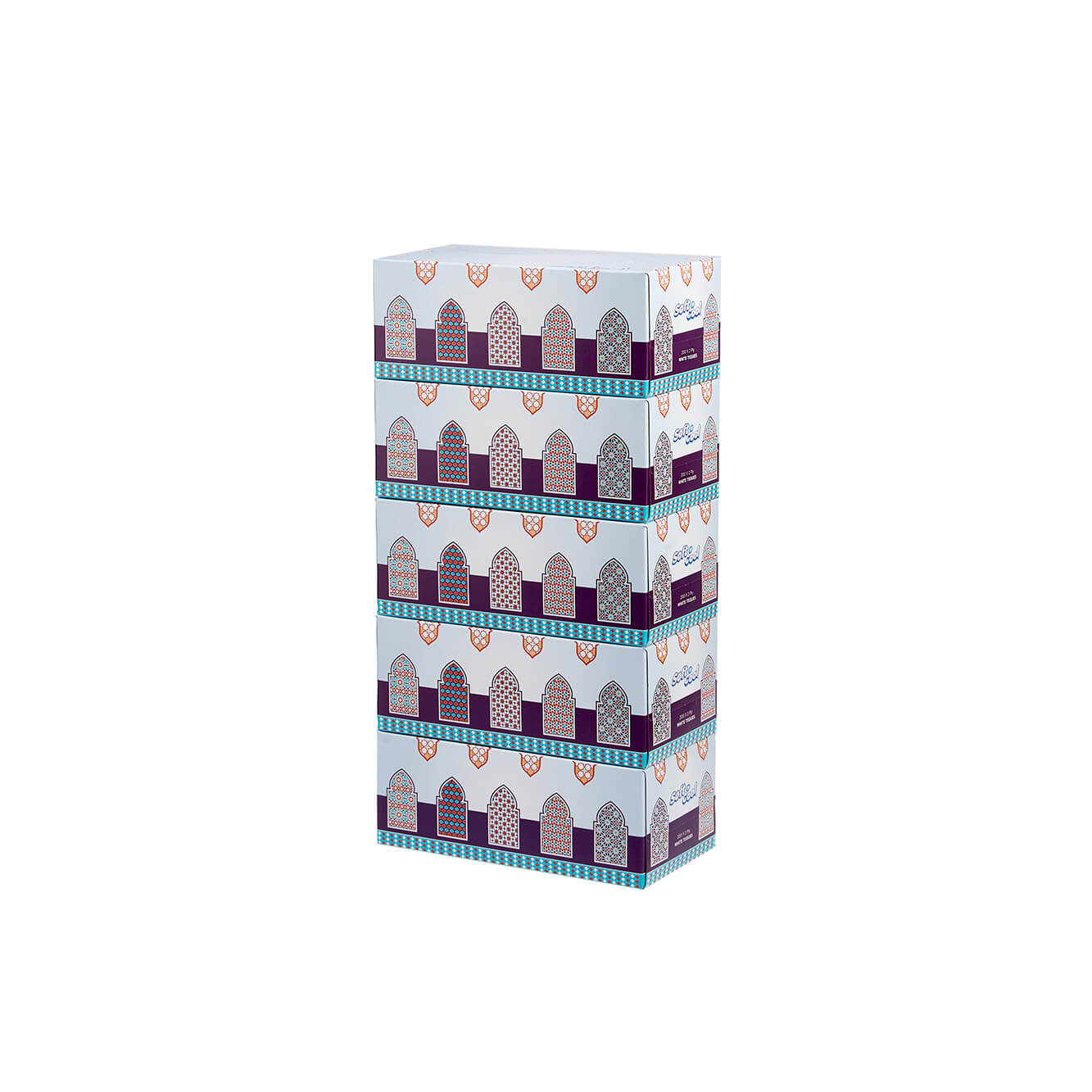 30 Boxes Soft n Cool Arabic Theme  Facial Tissue 200 Sheets x 2Ply - hotpackwebstore.com