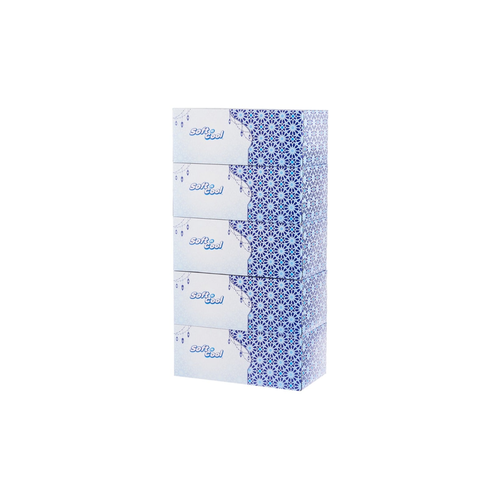 30 Boxes Soft n Cool Ramadan Theme  Facial Tissue 200 Sheets x 2 Ply - hotpackwebstore.com