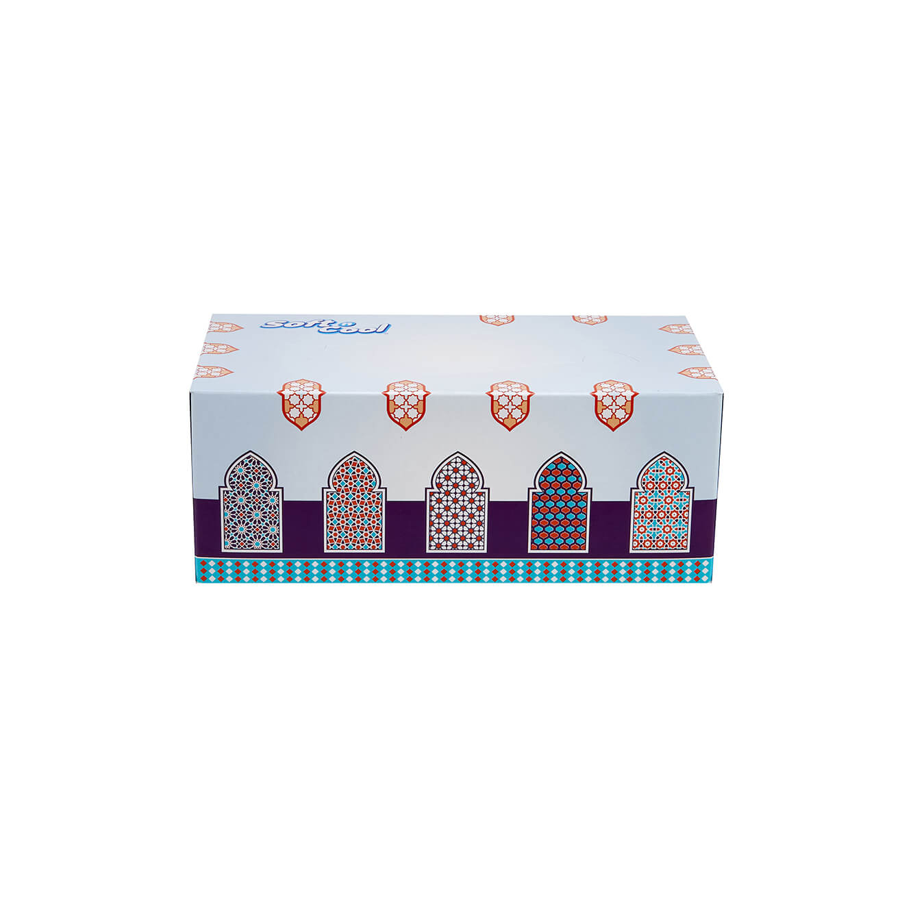 30 Boxes Soft n Cool Arabic Theme  Facial Tissue 200 Sheets x 2Ply - hotpackwebstore.com