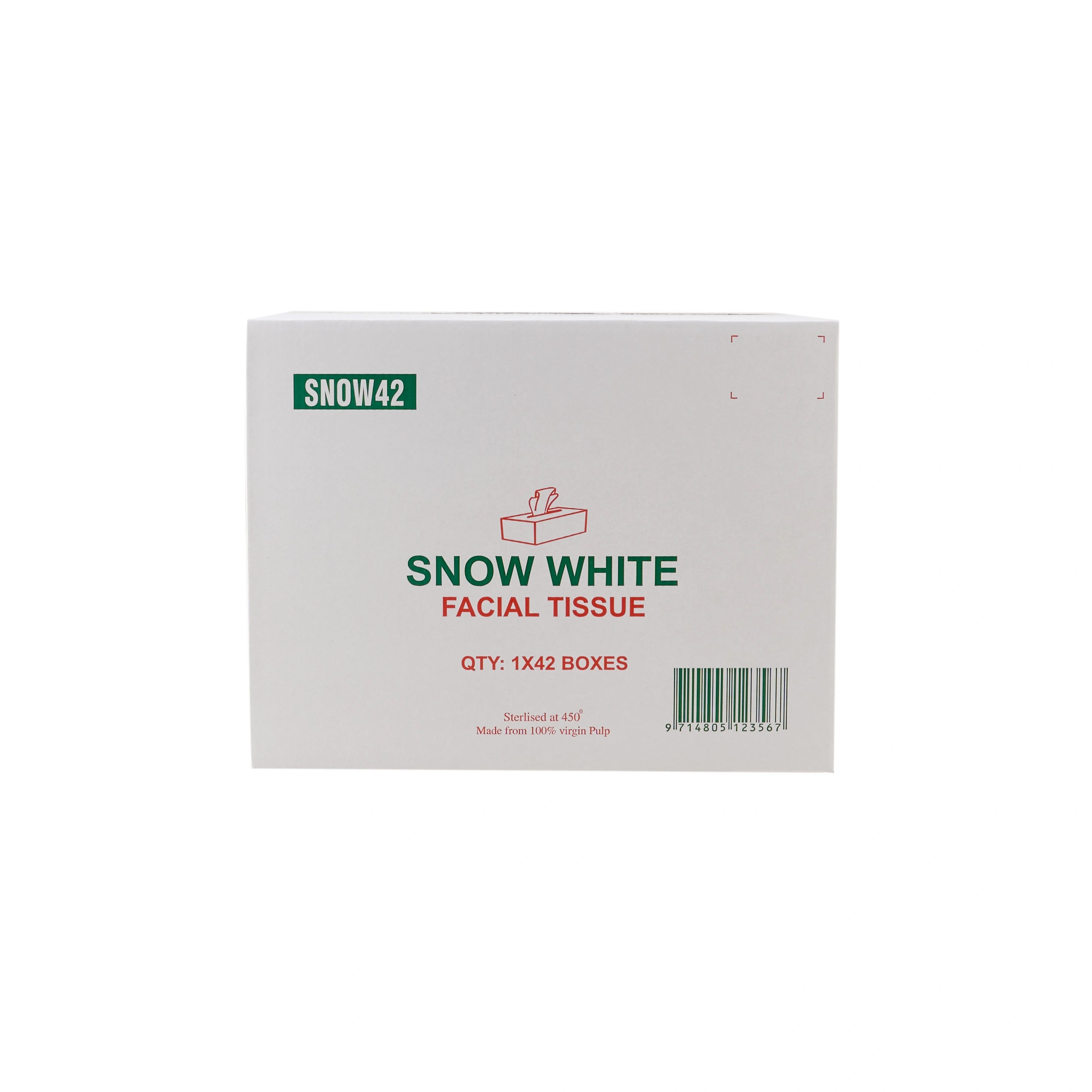 Snow White Tissue 2 Ply x 80 Sheets