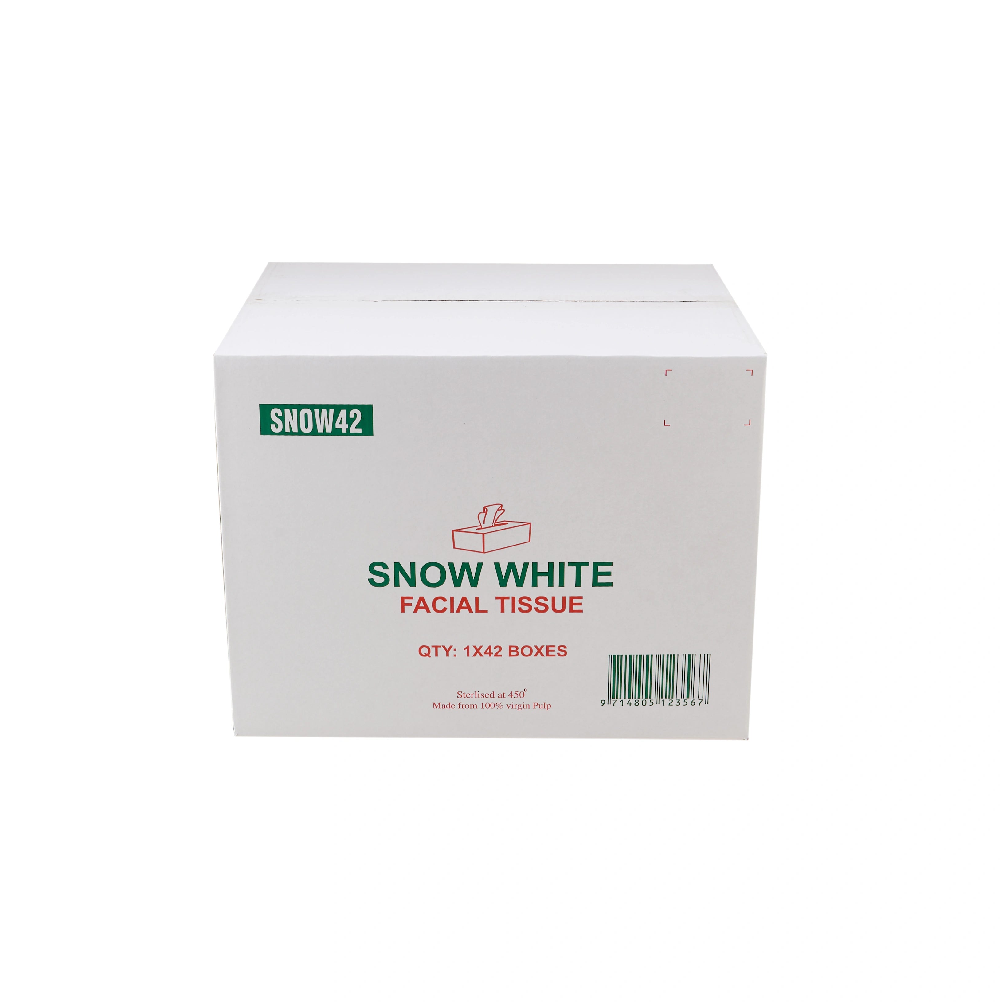 Snow White Tissue 2 Ply x 80 Sheets