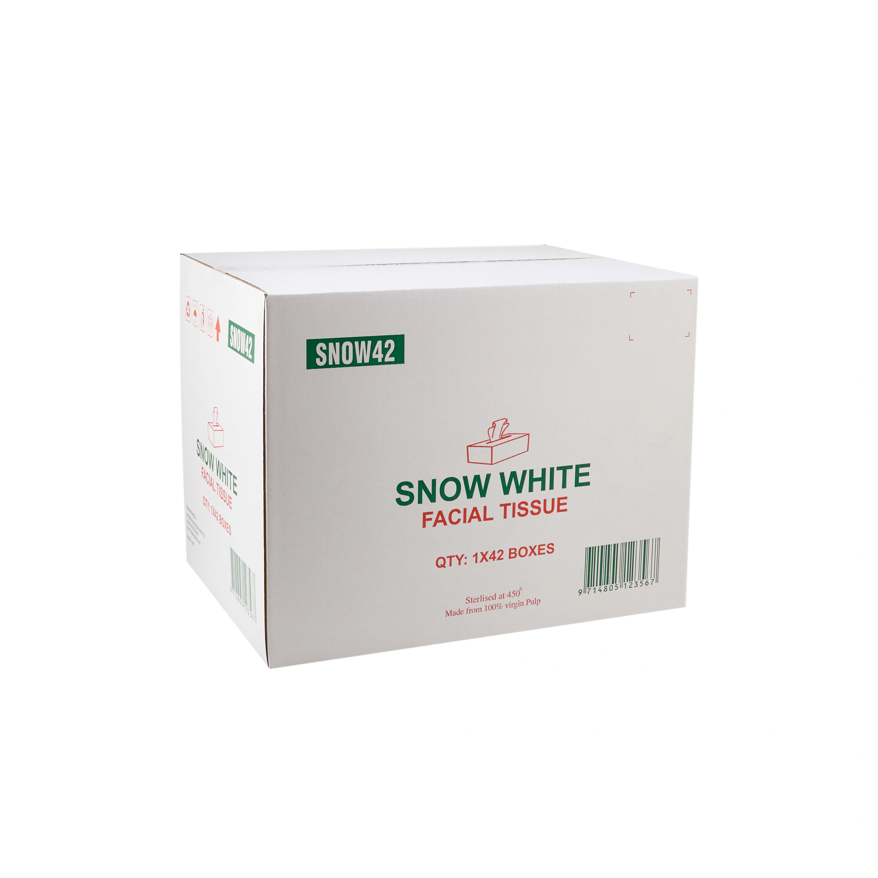 Snow White Tissue 2 Ply x 80 Sheets