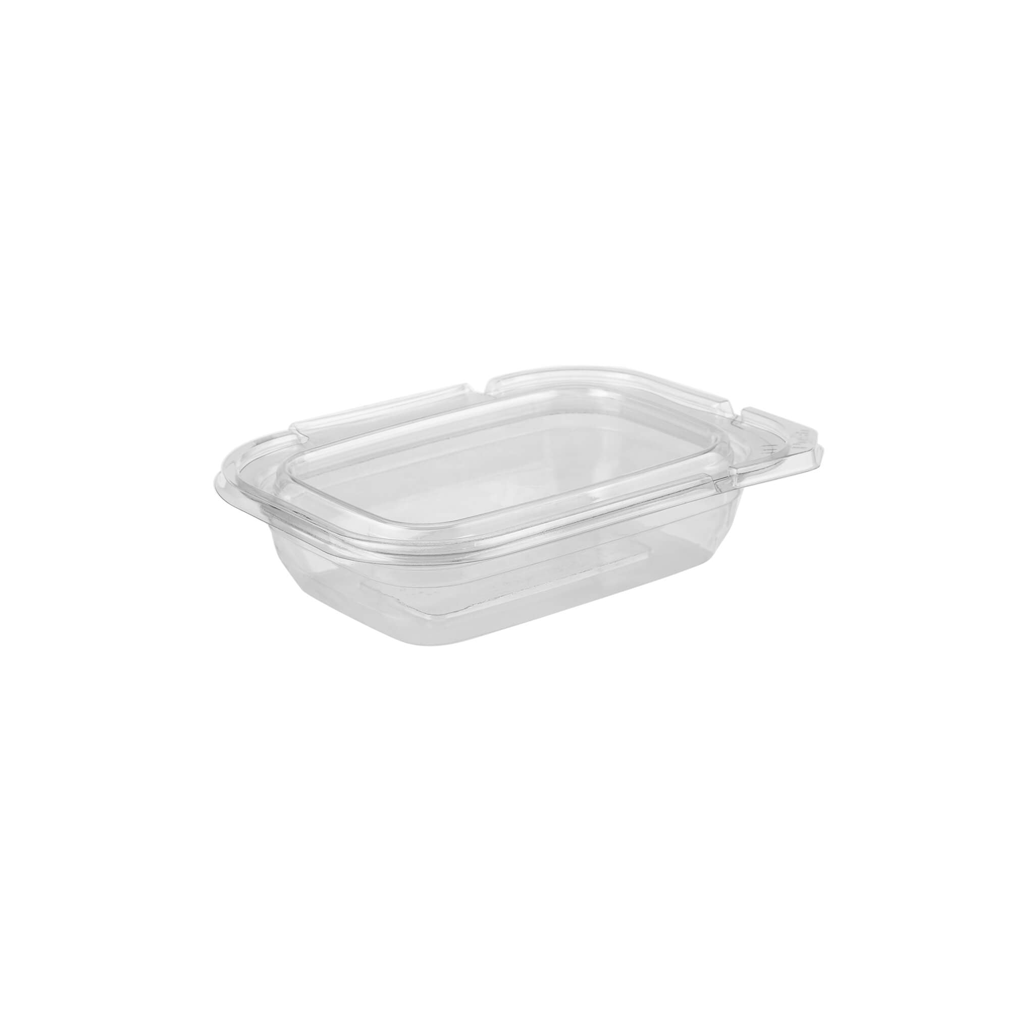 Tamper Tek Rectangle Clear Plastic Sandwich Container - with Lid,  Tamper-Evident - 6 x 4 1/2 x 2 1/4 - 100 count box