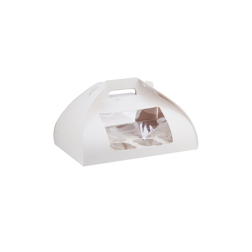 Window Paper Cup Cake Box With Handle - hotpackwebstore.com