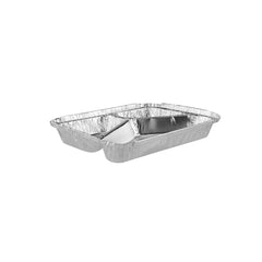 Aluminium Container 3 Compartment 225x177x30mm 500 Pieces - hotpackwebstore.com - Aluminium Containers