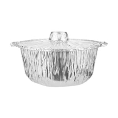 Aluminium Pot With Lid 5 pieces - hotpackwebstore.com - Aluminium Pots