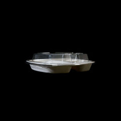 Bio-Degradable Deep 9 Inch 3-Compartment Container 200 Pieces ...