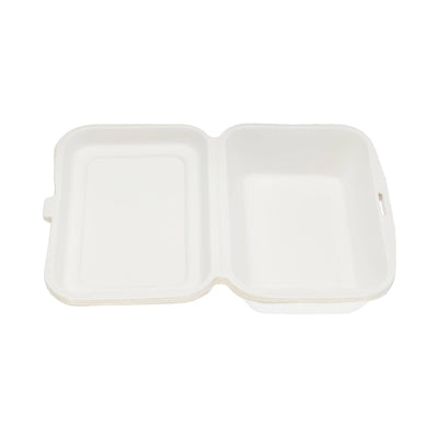 Bio - Degradable Hinged Container 6x4 Inch 1000 Pieces - hotpackwebstore.com - Bio - Degradable Containers