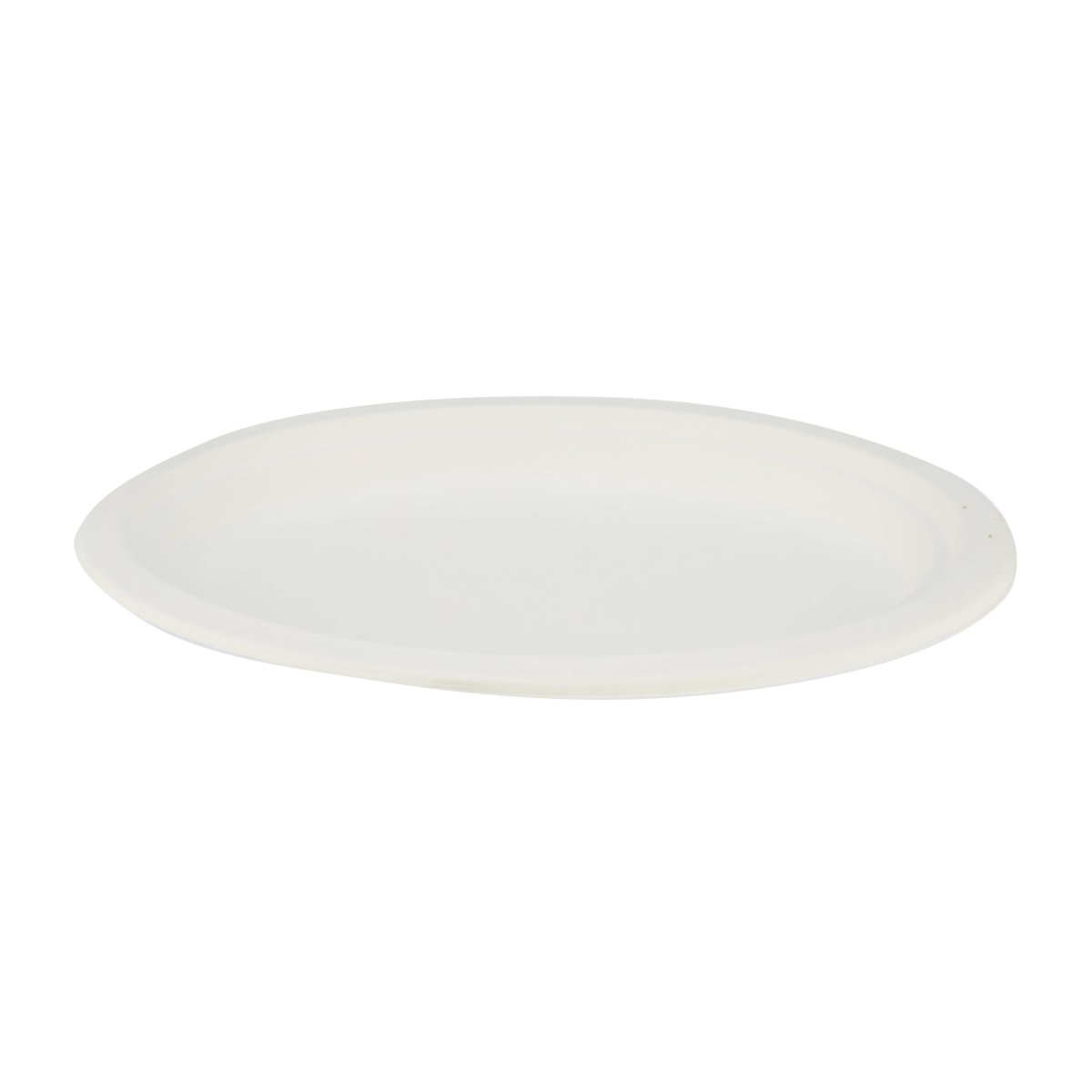 Bio - Degradable Oval Plate 12x10 Inch 100 Pieces - hotpackwebstore.com - Bio - Degradable Plates