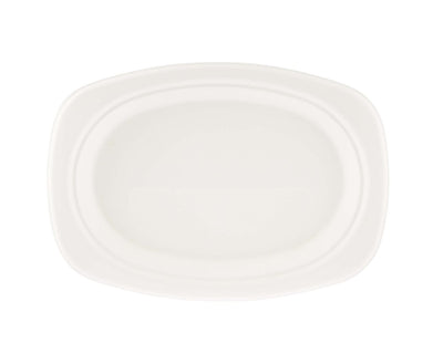 Bio - Degradable Oval Plate 9x6.5 Inch 500 Pieces - hotpackwebstore.com - Bio - Degradable Plates