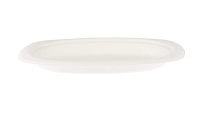 Bio - Degradable Oval Plate 9x6.5 Inch 500 Pieces - hotpackwebstore.com - Bio - Degradable Plates