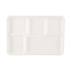 Bio - Degradable Plate 5 - Compartment 12.5 Inch 500 Pieces - hotpackwebstore.com - Bio - Degradable Plates