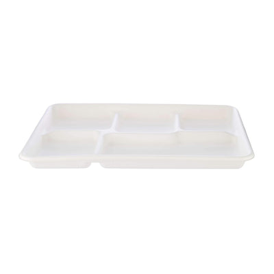 Bio - Degradable Plate 5 - Compartment 12.5 Inch 500 Pieces - hotpackwebstore.com - Bio - Degradable Plates