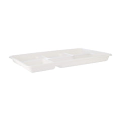Bio - Degradable Plate 5 - Compartment 12.5 Inch 500 Pieces - hotpackwebstore.com - Bio - Degradable Plates