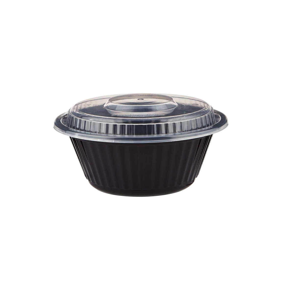 Black Base Heavy Duty Round Container x 300 Pieces