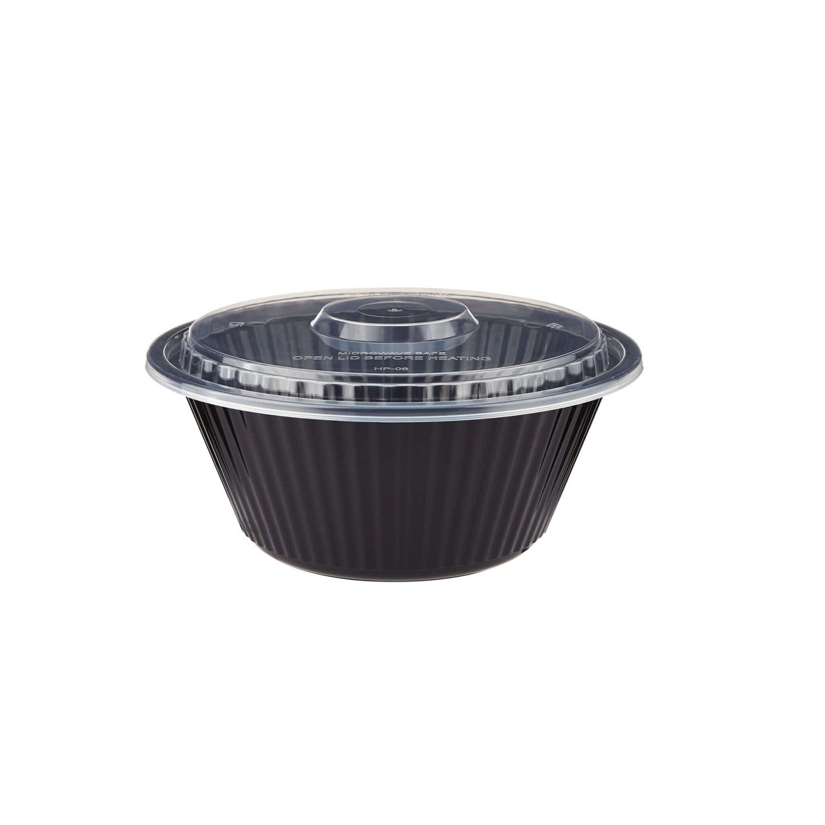 Black Base Heavy Duty Round Container x 300 Pieces
