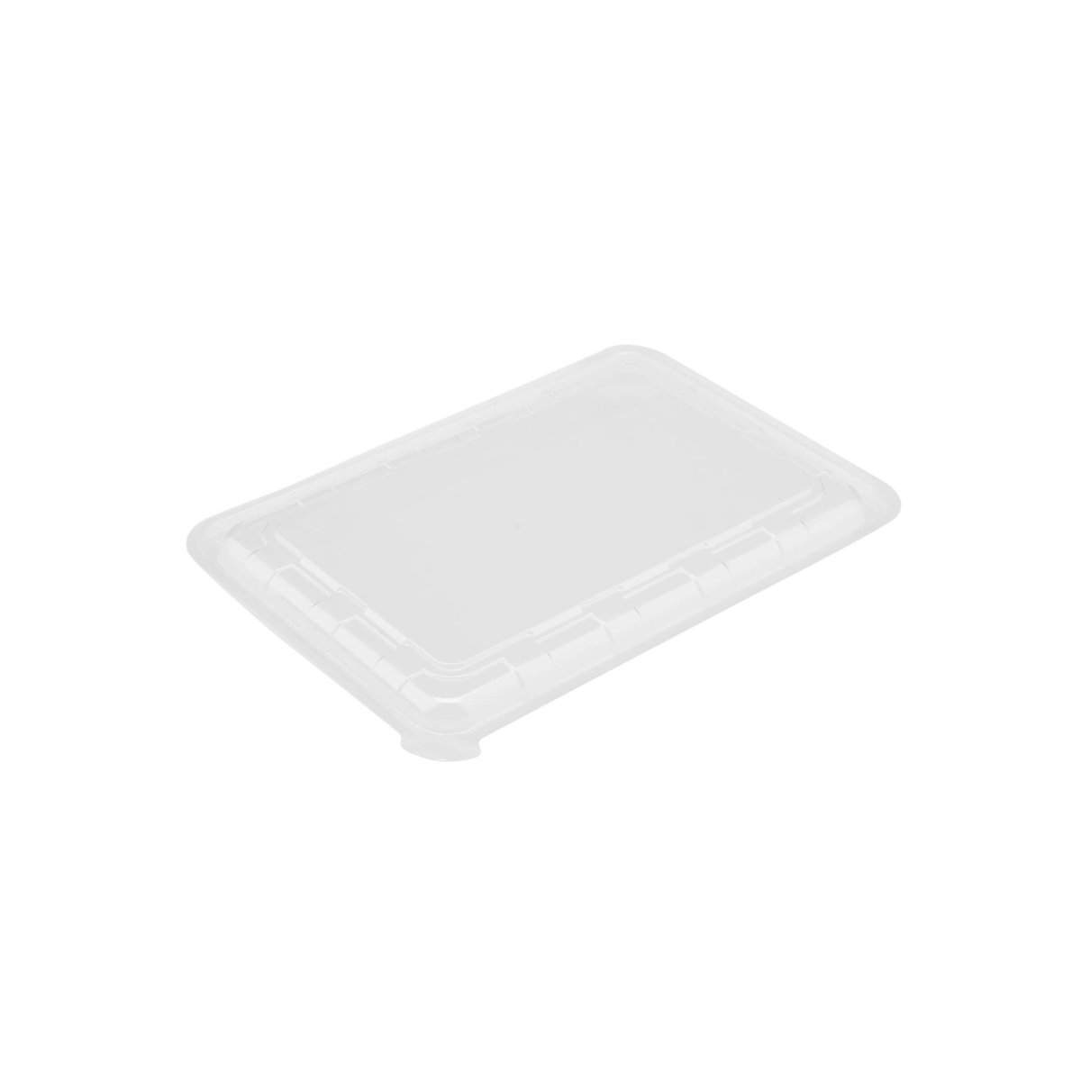 Black Base Rectangle Container With Lid 100 Pieces - hotpackwebstore.com - Black Base Containers
