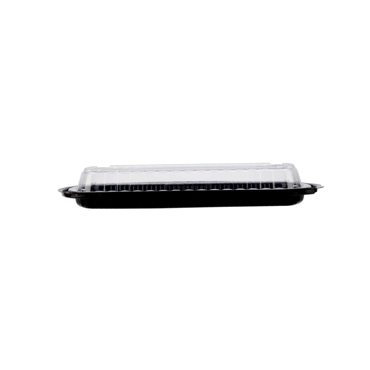 Without Rib Container Black Base Rib Container With Lid 125 Pieces – hotpackwebstore.com