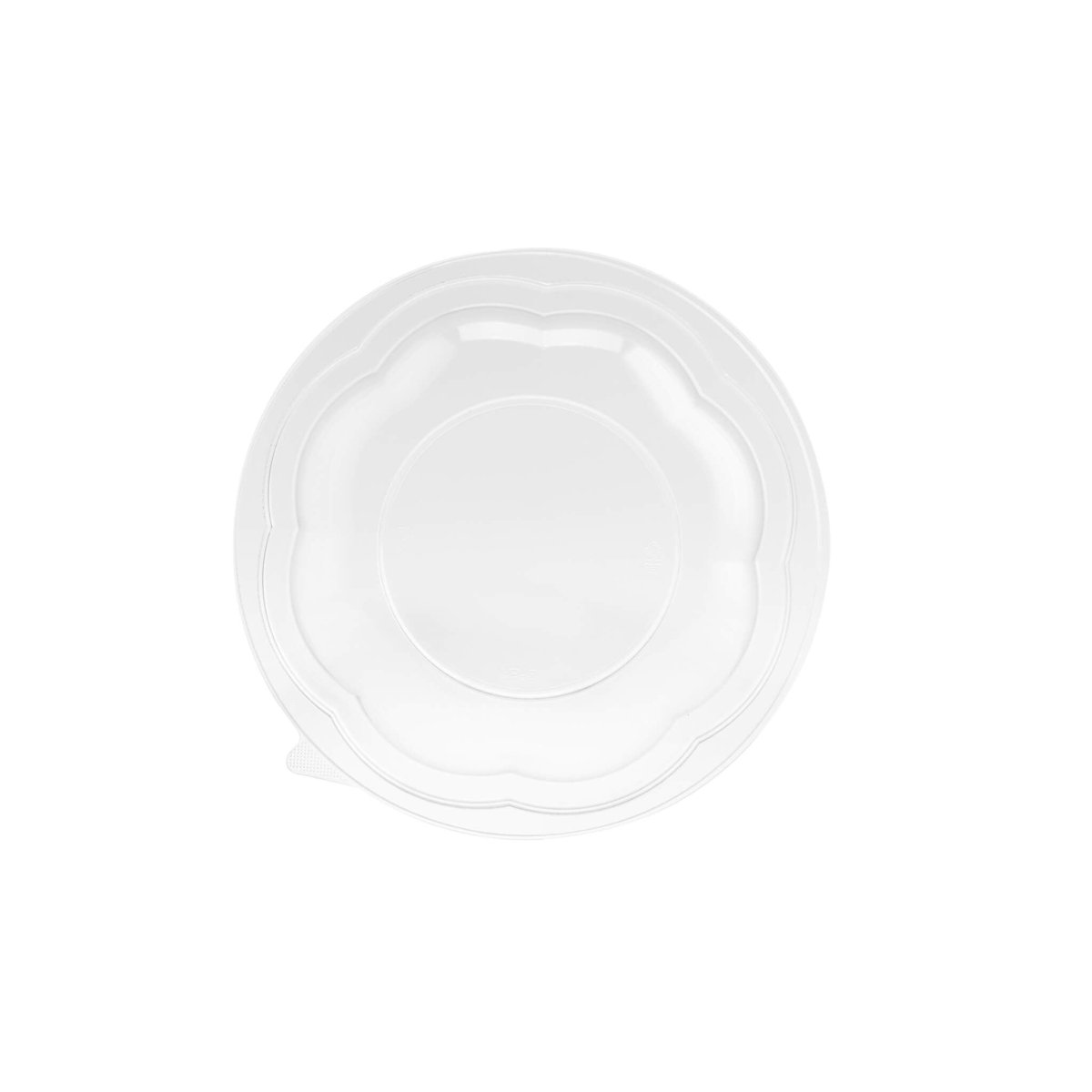 Black Base Round Salad Bowl With Clear Lid - hotpackwebstore.com - Salad Bowls