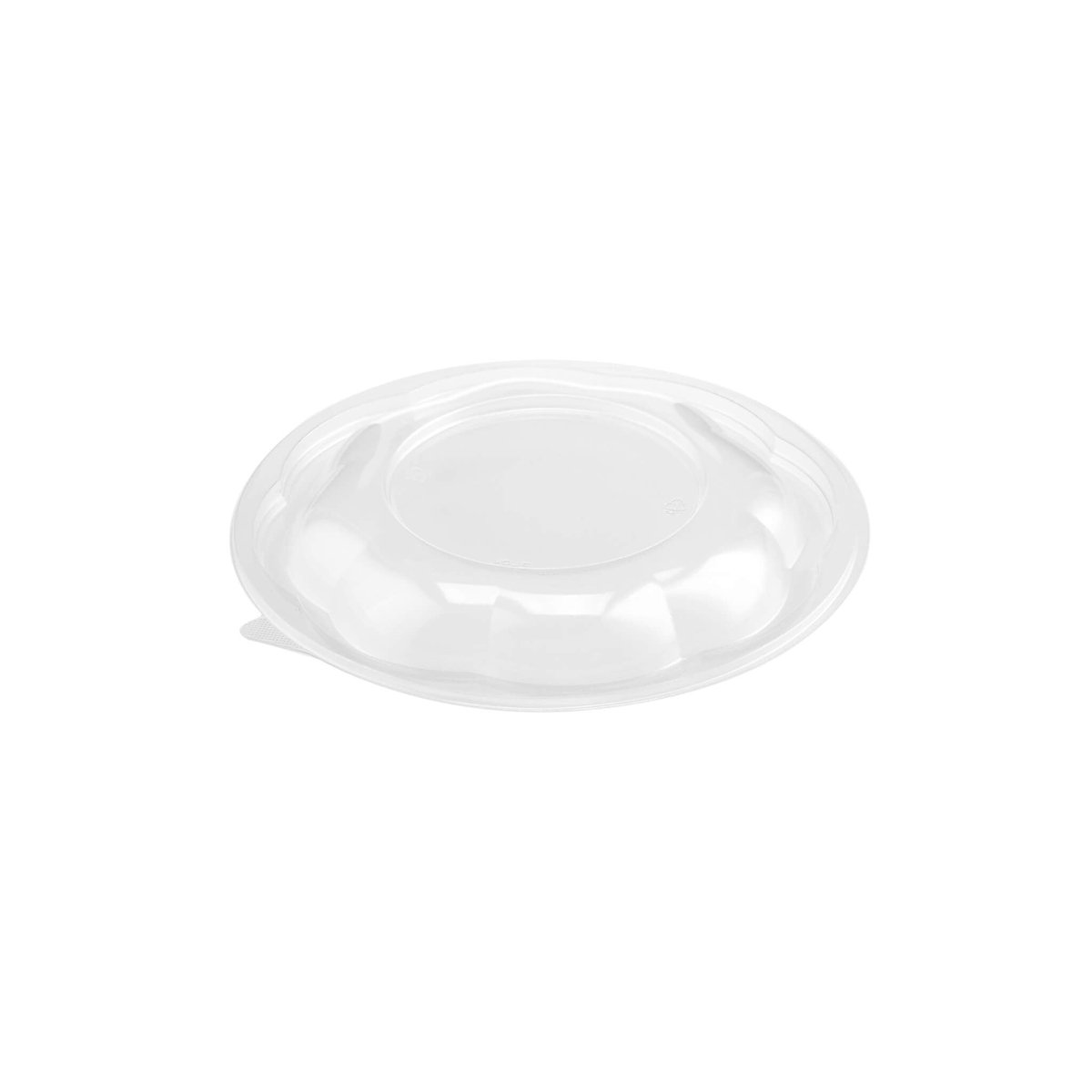 Black Base Round Salad Bowl With Clear Lid - hotpackwebstore.com - Salad Bowls
