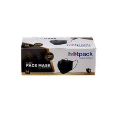 Black Face Mask 3 ply with Ear loop - hotpackwebstore.com - Face Mask