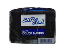 Black Napkins 25 X 25 cm - hotpackwebstore.com - Paper Napkin