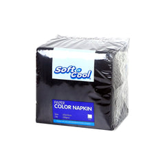 Black Napkins 25 X 25 cm - hotpackwebstore.com - Paper Napkin