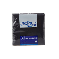 Black Napkins 25 X 25 cm - hotpackwebstore.com - Paper Napkin