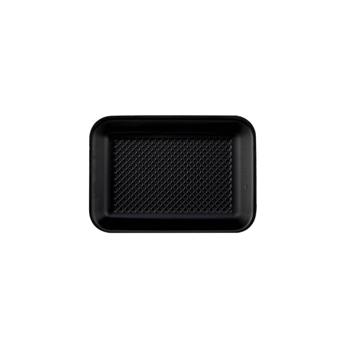 Black Rectangle Foam Tray 21.5 X 17.7 X 1.8 cm 250 Pieces - hotpackwebstore.com - Foam Tray