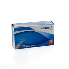 Blue Powder Free Vinyl Gloves - hotpackwebstore.com - Vinyl Gloves